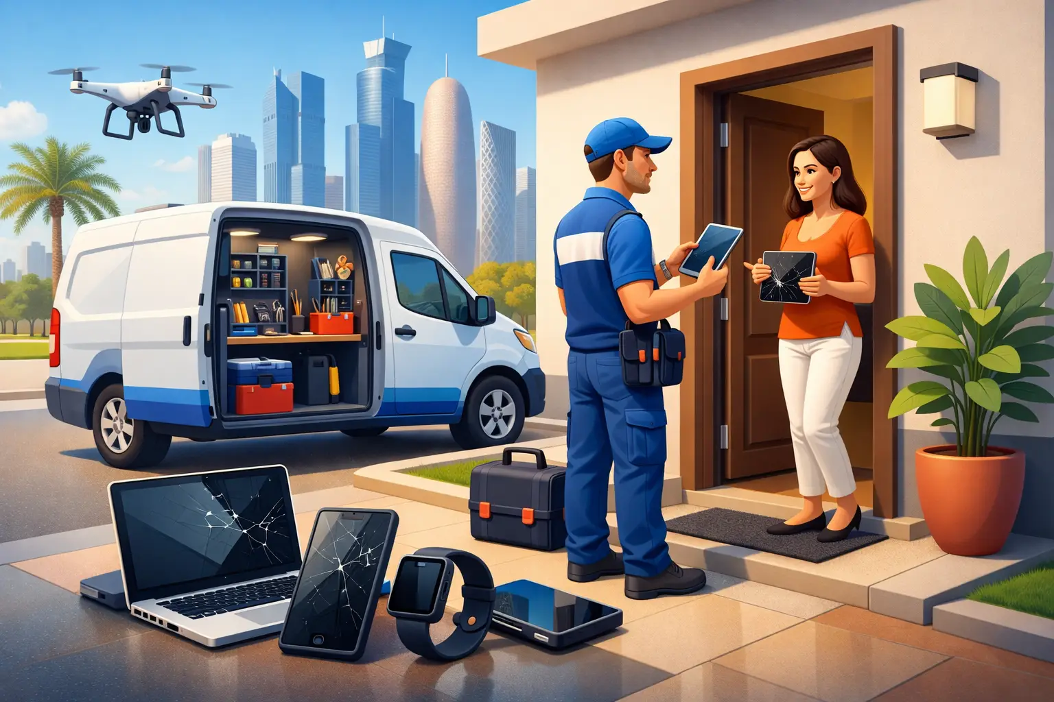 Doorstep Gadget Repair Service in Doha