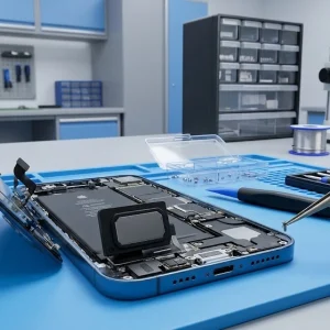Professional iPhone speaker and microphone troubleshooting and repair services in Qatar by Bayt Al Tech.